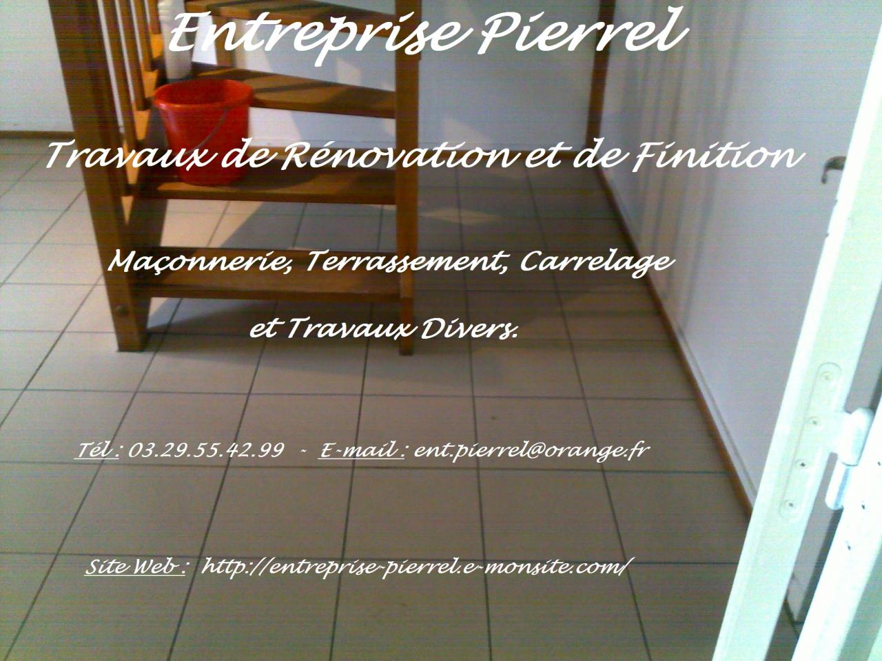 Carrelage au sol : Entreprise Pierrel - 88100 Taintrux. 03.29.55.42.99.