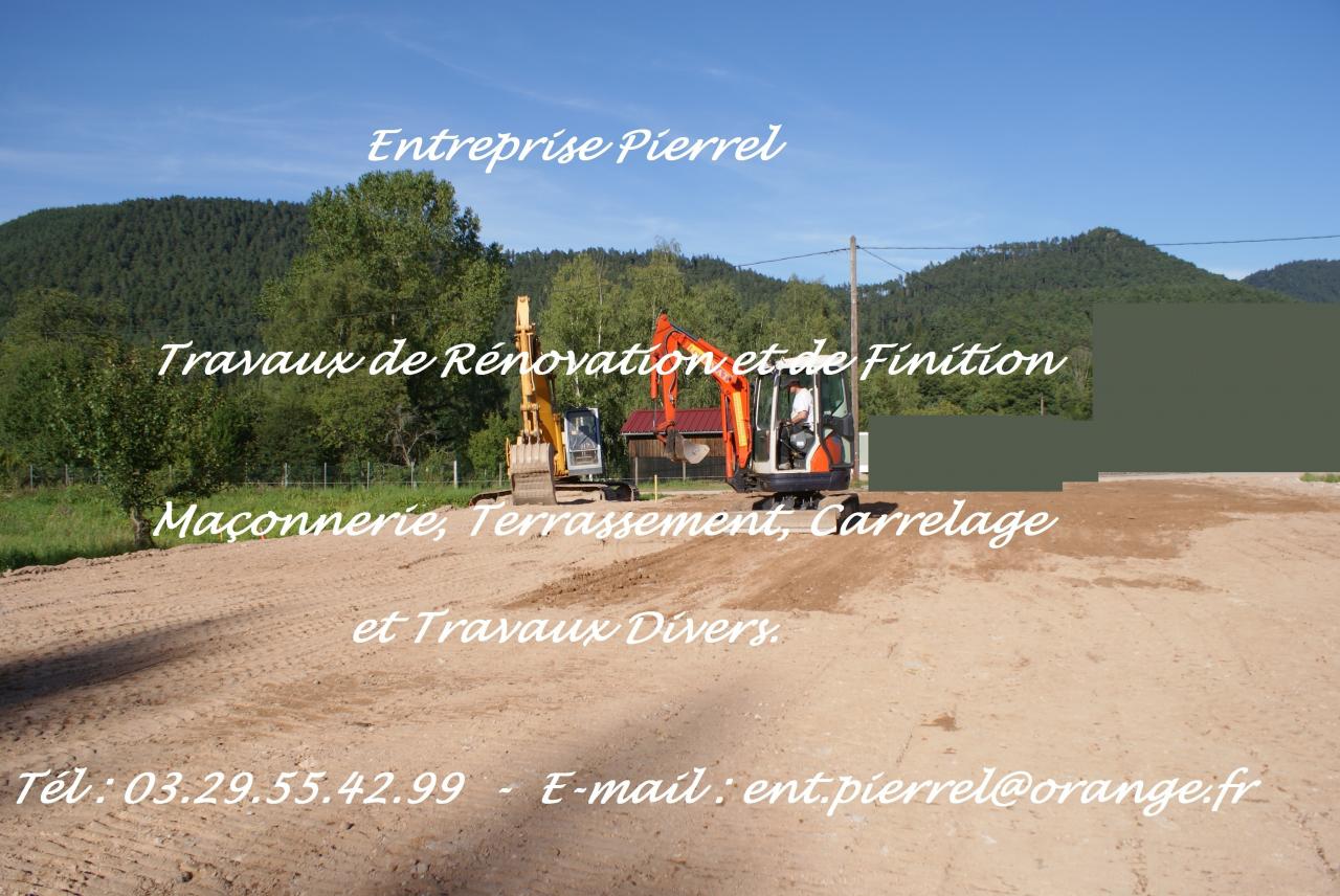 Entreprise Pierrel Cédric 88100 Taintrux 03.29.55.42.99 - Terrassement