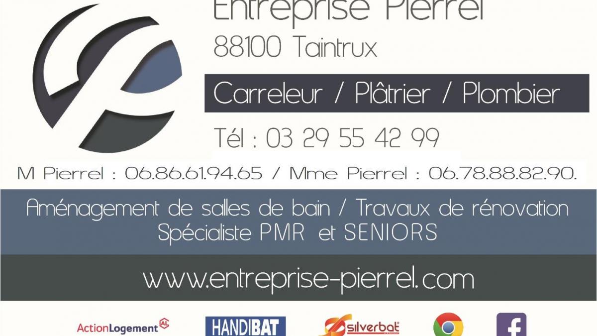 Entreprise Pierrel 88100 Taintrux Artisan Carreleur Plâtrier Plombier spécialiste de la salle de bain